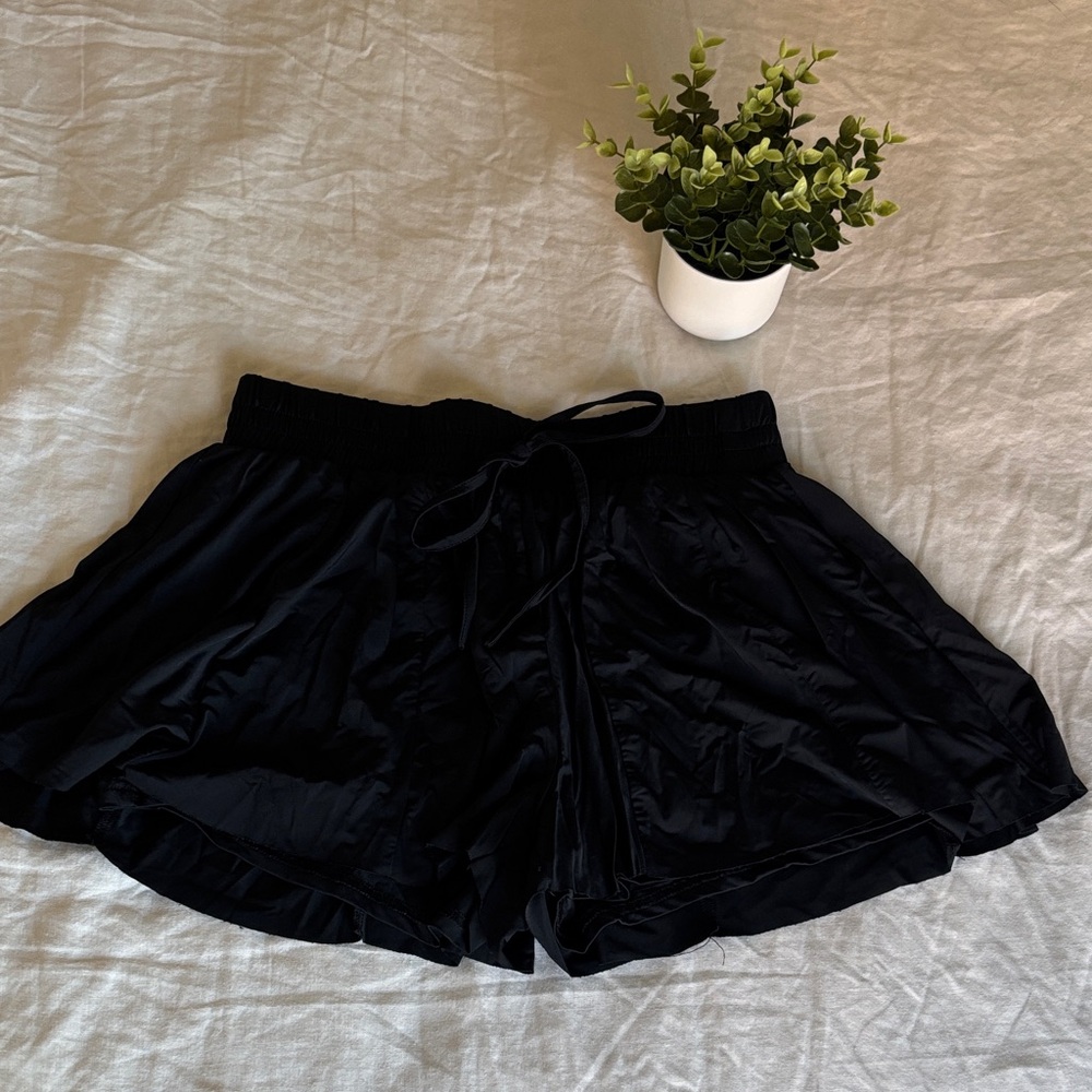 Elegant Black Women's Athletic Shorts
